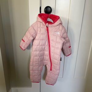 The North Face baby girl snow suit